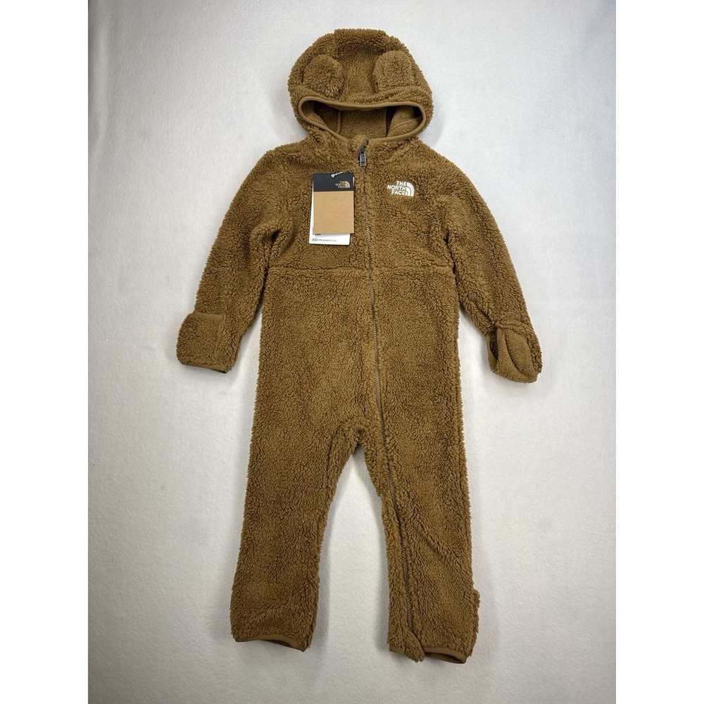 The North Face Infants' Campshire Fleece One-Piece Utility Brown 18-24M NWT